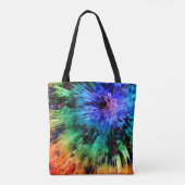 Abstracte stropdas tote bag (Achterkant)
