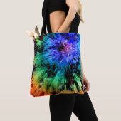 Abstracte stropdas tote bag (Dichtbij)