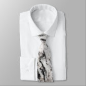 Abstracte stropdas van het witte en zwarte vlekpat (Gebonden)