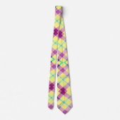 Abstracte Stropdas voor kleurrijke (gele lavender) (Achterkant)