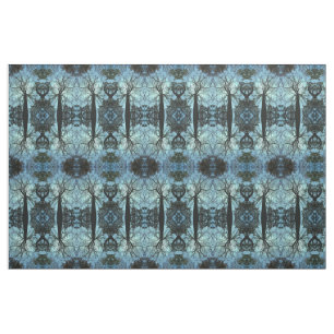 Abstracte structuur Blauwe boomtak Stof