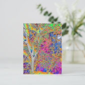 Abstracte structuur briefkaart (Staand voorkant)