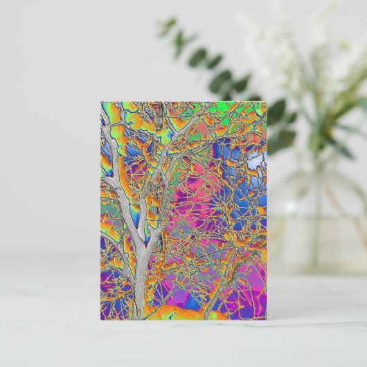 Abstracte structuur briefkaart (Staand voorkant)