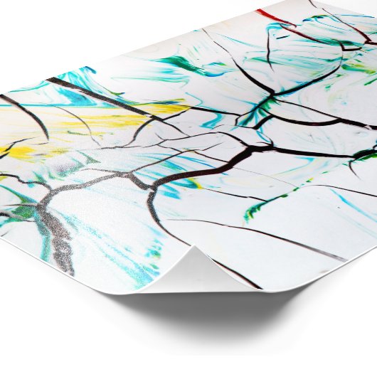 Abstracte structuur canvas schilderen foto afdruk (Hoek)