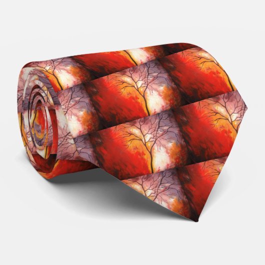 Abstracte structuur canvas schilderen stropdas (Opgerold)