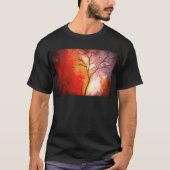Abstracte structuur canvas schilderen t-shirt (Voorkant)