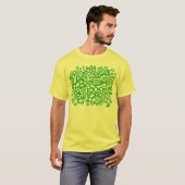 Abstracte structuur - groen gras t-shirt (Voorkant volledig)