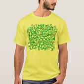 Abstracte structuur - groen gras t-shirt (Voorkant)