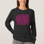 Abstracte structuur - Hot Pink T-shirt (Voorkant)