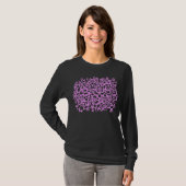 Abstracte structuur - Licht Violet T-shirt (Voorkant volledig)