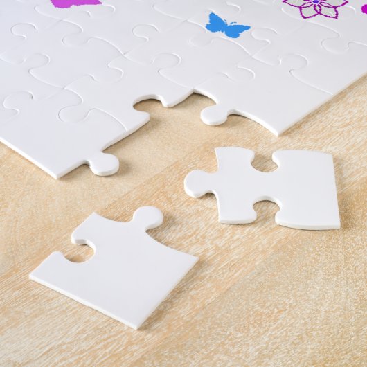 Abstracte structuur met ventilatorpatronen legpuzzel (Zijkant)