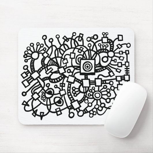 Abstracte structuur muismat (Met muis)