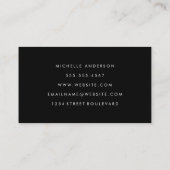 Abstracte structuur penseelstreken visitekaartje (Achterkant)