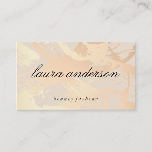 Abstracte structuur penseelstreken visitekaartje (Voorkant)