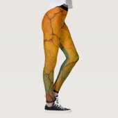 Abstracte structuur van gebarsten aarde leggings (Rechts)