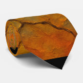 Abstracte structuur van gebarsten aarde stropdas (Opgerold)