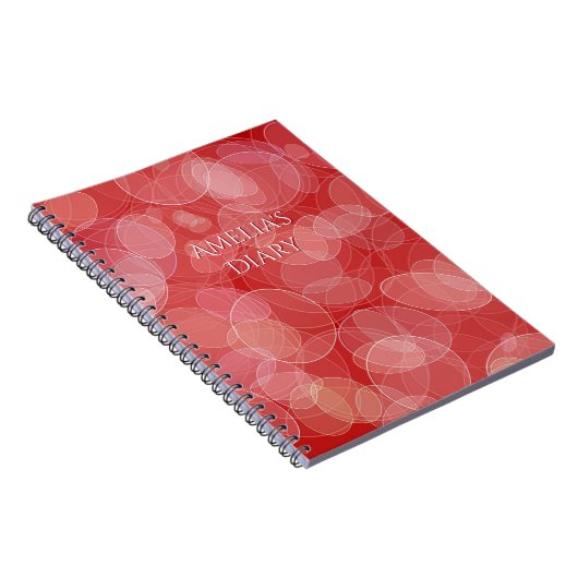 Abstracte structuur van het rode hoekeffect. Tekst Notitieboek (Rechterzijde)