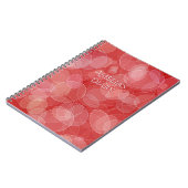 Abstracte structuur van het rode hoekeffect. Tekst Notitieboek (Linkerzijde)