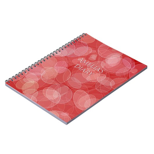 Abstracte structuur van het rode hoekeffect. Tekst Notitieboek (Linkerzijde)