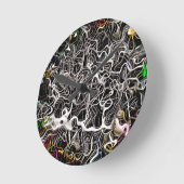 Abstracte structuur van patroonachtergrond ronde klok (Hoek)