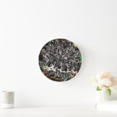 Abstracte structuur van patroonachtergrond ronde klok (Huis)