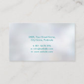 Abstracte structuur - vorm van Vrouw profiel Visitekaartje (Achterkant)