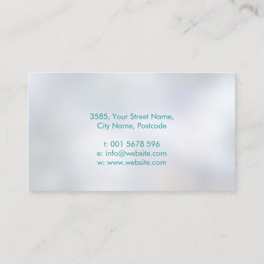 Abstracte structuur - vorm van Vrouw profiel Visitekaartje (Achterkant)