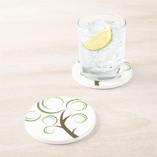 Abstracte structuur zandsteen onderzetter (Zijkant)