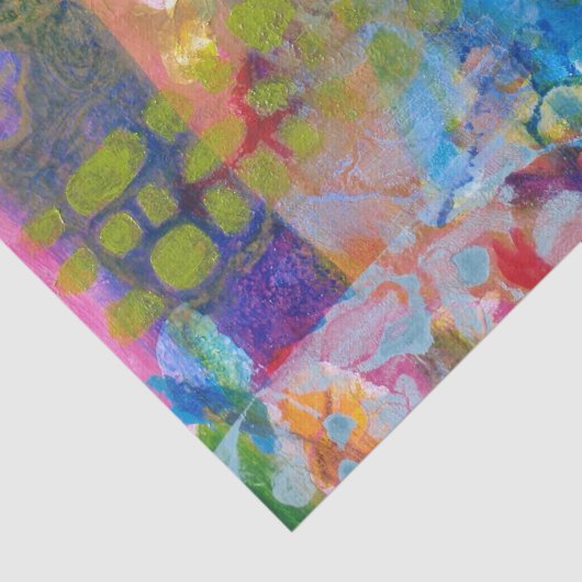 Abstracte structuurafdruk tissuepapier (Detail)