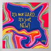 Abstracte studenten Het is gewoon een nieuw Poster (Voorkant)