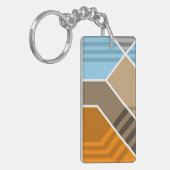 Abstracte Subductie Zone Acryl Sleutelhanger (Voorkant Links)