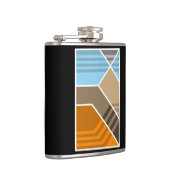 Abstracte subductiezone heupfles (Rechts)