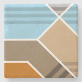 Abstracte subductiezone stenen onderzetter (Voorkant)