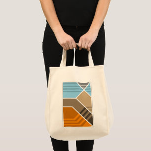 Abstracte subductiezone tote bag
