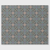 Abstracte Succulente Tuin Rosette Trellis Pattern Cadeaupapier (Vlak)