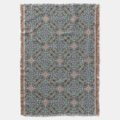 Abstracte Succulente Tuin Rosette Trellis Pattern Deken (Voorkant Verticaal)