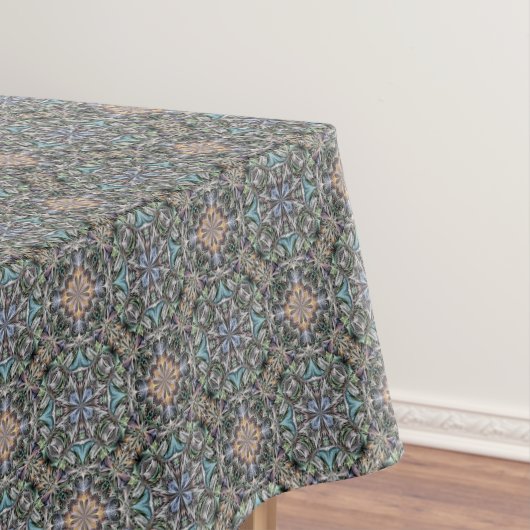 Abstracte Succulente Tuin Rosette Trellis Pattern Tafelkleed (Voorbeeld)
