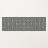 Abstracte Succulente Tuin Rosette Trellis Pattern Yogamat (Achterkant (horizontaal))