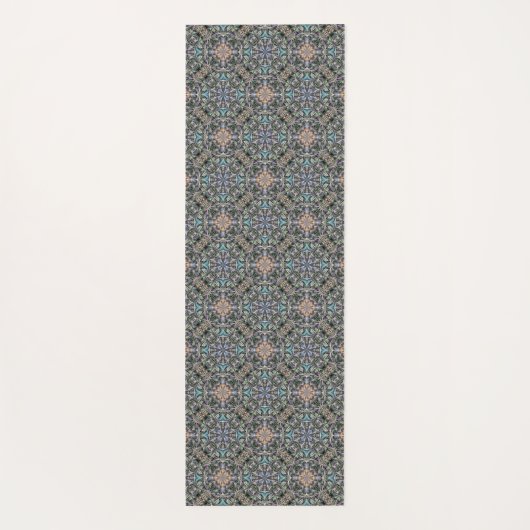 Abstracte Succulente Tuin Rosette Trellis Pattern Yogamat (Achterkant)