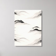 Abstracte Sumi-inktwas Zen-rijstpapier Minimalisti