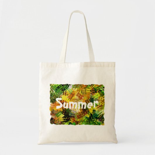 ABSTRACTE SUMMER-BOMEN TOTE BAG (Voorkant)