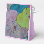 Abstracte Summer Floral Favor Box Bedankdoosjes (Achterkant)