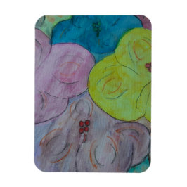 Abstracte Summer Floral Magnet Magneet