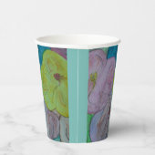 Abstracte Summer Floral Paper Cups Papieren Bekers (Rechts)