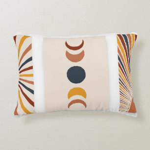 Abstracte Sun Moon Boho Posters Accent Kussen