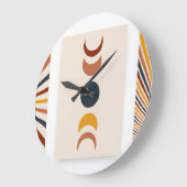 Abstracte Sun Moon Boho Posters Grote Klok (Hoek)