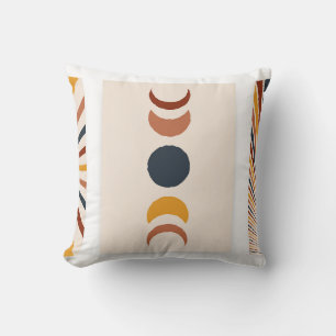 Abstracte Sun Moon Boho Posters Kussen