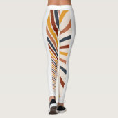 Abstracte Sun Moon Boho Posters Leggings (Achterkant)