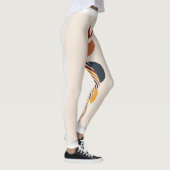 Abstracte Sun Moon Boho Posters Leggings (Rechts)