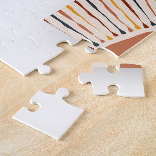 Abstracte Sun Moon Boho Posters Legpuzzel (Zijkant)